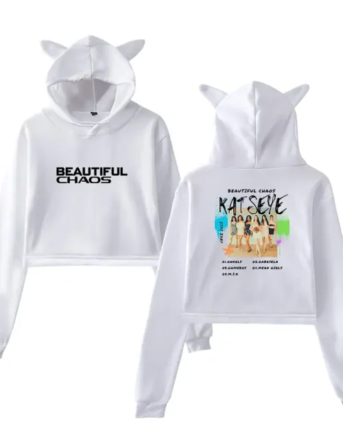 Katseye Beautiful Chaos Cropped Hoodie #2