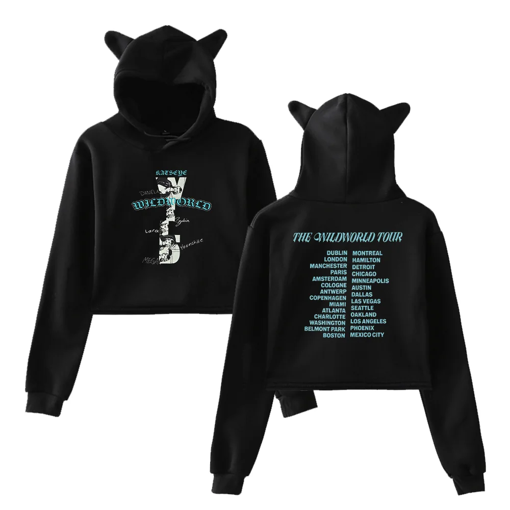 KATSEYE Wildworld Tour Cropped Hoodie - Image 2